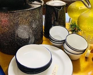 Enamel Cookware and Plates
