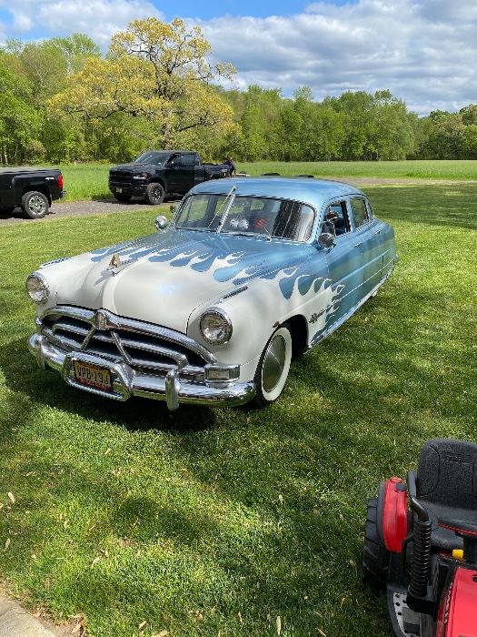 1951 Hudson Hornet - all original/restored. 6V system plus 12V lighting system and stereo. Flathead 6 cylinder twin