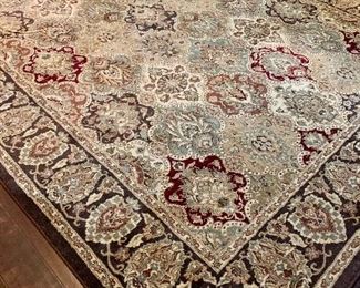 $100. Set of FOUR rugs, earth tones, various sizes, machine made. 