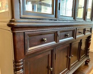 Close up of hutch base. 