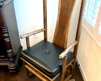 Close up of the  chair.