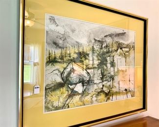 $100 - William Thon print. 36W 30H