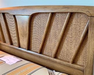 The detail of the beautiful American Craftsmanship can be seen in this Close up of twin headboard.