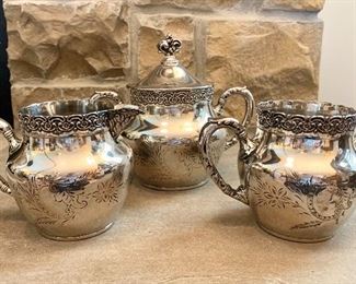 $30.00 - Quadruple plated St. Louis silver (set of 3)