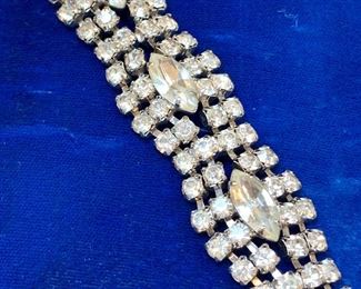 $30. Vintage rhinestone bracelet. 