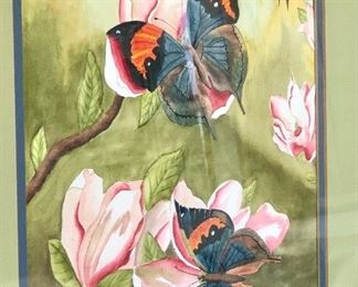 $100 - Original watercolor, framed, artist signed. 20W 26H