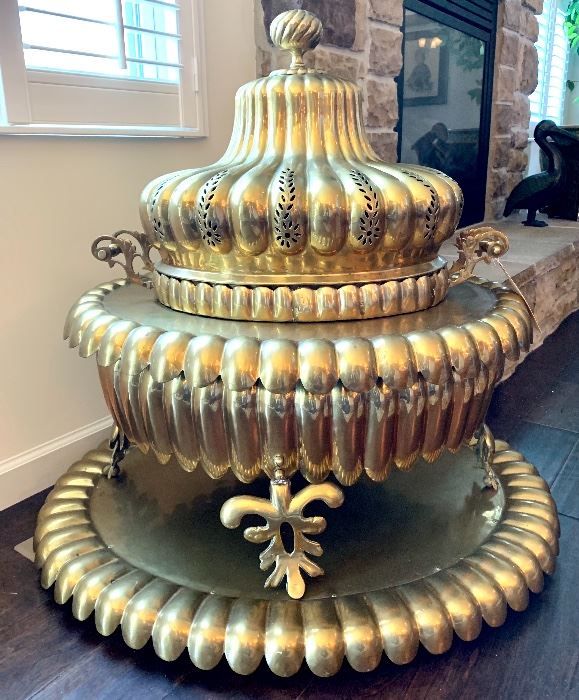 $1500.00- Turkish Brazier 31W 32H 26D. Perfect condition. 