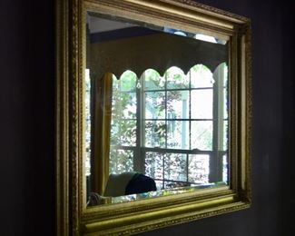 Gilded wall mirror