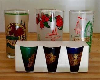 Kentucky Derby collectible glasses