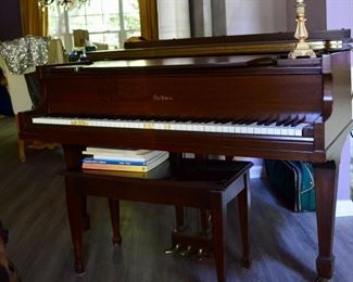 Baldwin mid-century parlor grand piano