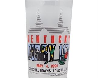 1991 Kentucky Derby Frosted Mint Julep Glasses