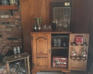 Vintage bar and barware.