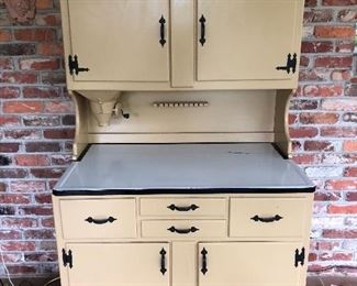 Vintage Hoosier cabinet available for pre-sale $895