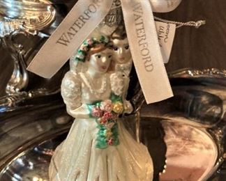 Waterford bride & groom ornament