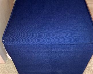 Blue ottoman