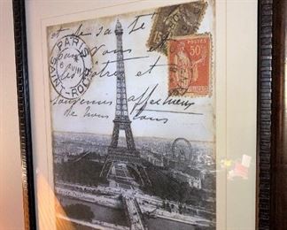 Framed Paris art