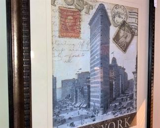 Framed New York City art