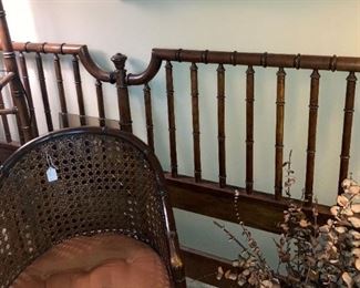 Bamboo style king headboard