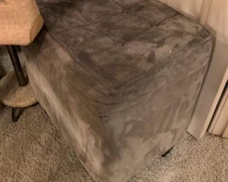 Gray ottoman 