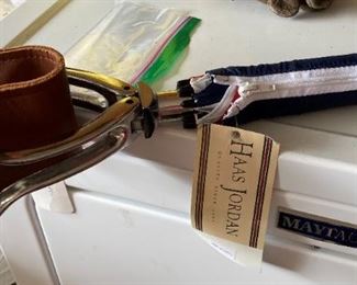 Haas Jordan umbrella/seat from one of the Eisenhower tournaments ("Eisenhower Classic Society" is embossed on the seat.)