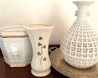 026d Woven Ceramic Vase, Vista Alegre  Donegal