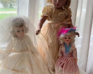 1940s Madam Alexander Cinderella doll, and her equally fabulous friends