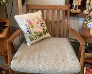 Danish mid century modern wood chairs in fantastic condition!!! Set of two