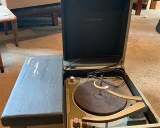 Vintage Voice of Music tri-o-matic portable record player