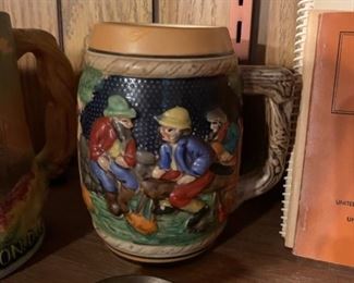Vintage ceramic beer mug