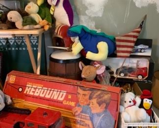 Vintage Rebound game and more toys!