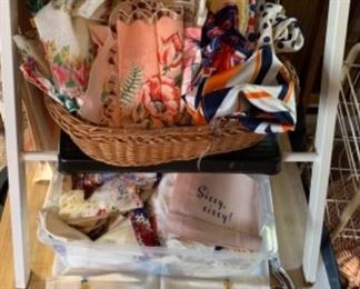 Huge collection of vintage handkerchiefs and scarves in great condition