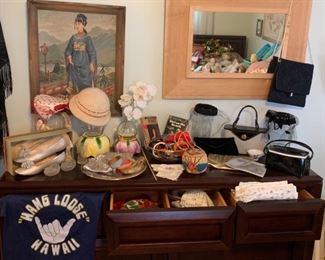 Vintage hats, shoes, purses and bracelets all in excellent condition! Vintage Whiting and Davis mesh purses