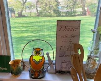 "Dinner will be ready with the smoke alarm goes off" sign! Ha!