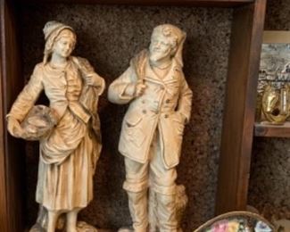 Vintage Marwal chalkware sculptures