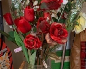 Rare Mason Jar Patent 1858 Star Eagle, faux flowers