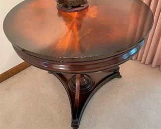 This vintage Widdicomb mahogany table shines like glass!