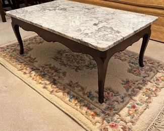 Marble top coffee table