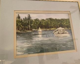 Watercolor by Connecticut artist John Neff