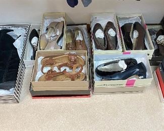 Shoes are size 7, Ross Hommerson, Clarks and others