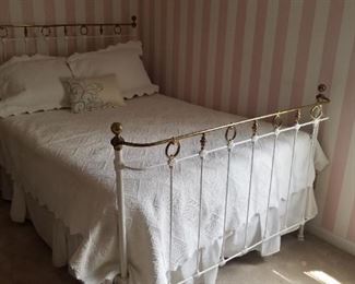 Antique Iron and Brass bed
