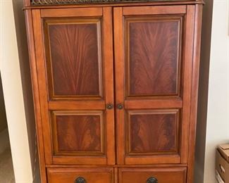 Entertainment Cabinet - $75 - 42" Wide x 22" Deep x 60" Tall