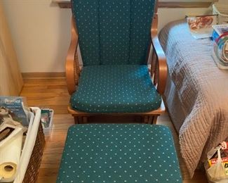 Vintage Glider w/ Gliding Foot Rest - $80
