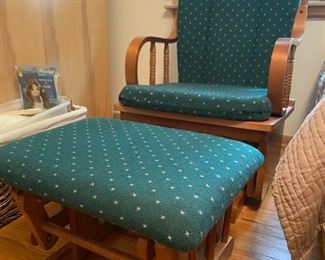 Vintage Glider w/ Gliding Foot Rest - $80