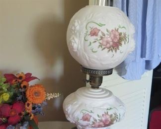 1 of 2 gone with wind style lamps