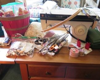 sewing machine & misc