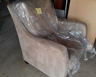 Nice , clean upholstered  arm chair with modern look