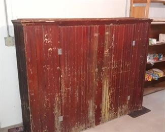 Really nice vintage beadboard cabinet 
6' W x 57" H x 19" deep