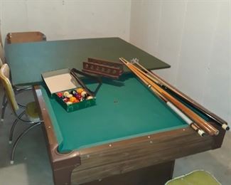 Pool table with ping pong table top
$99
