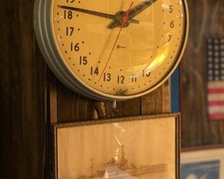 Vintage Simplex Military Wall Clock