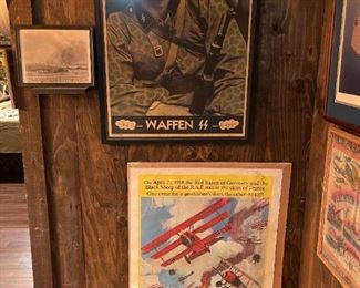 ORIGINAL WWII 1944 German Elite Enlistment Framed Poster